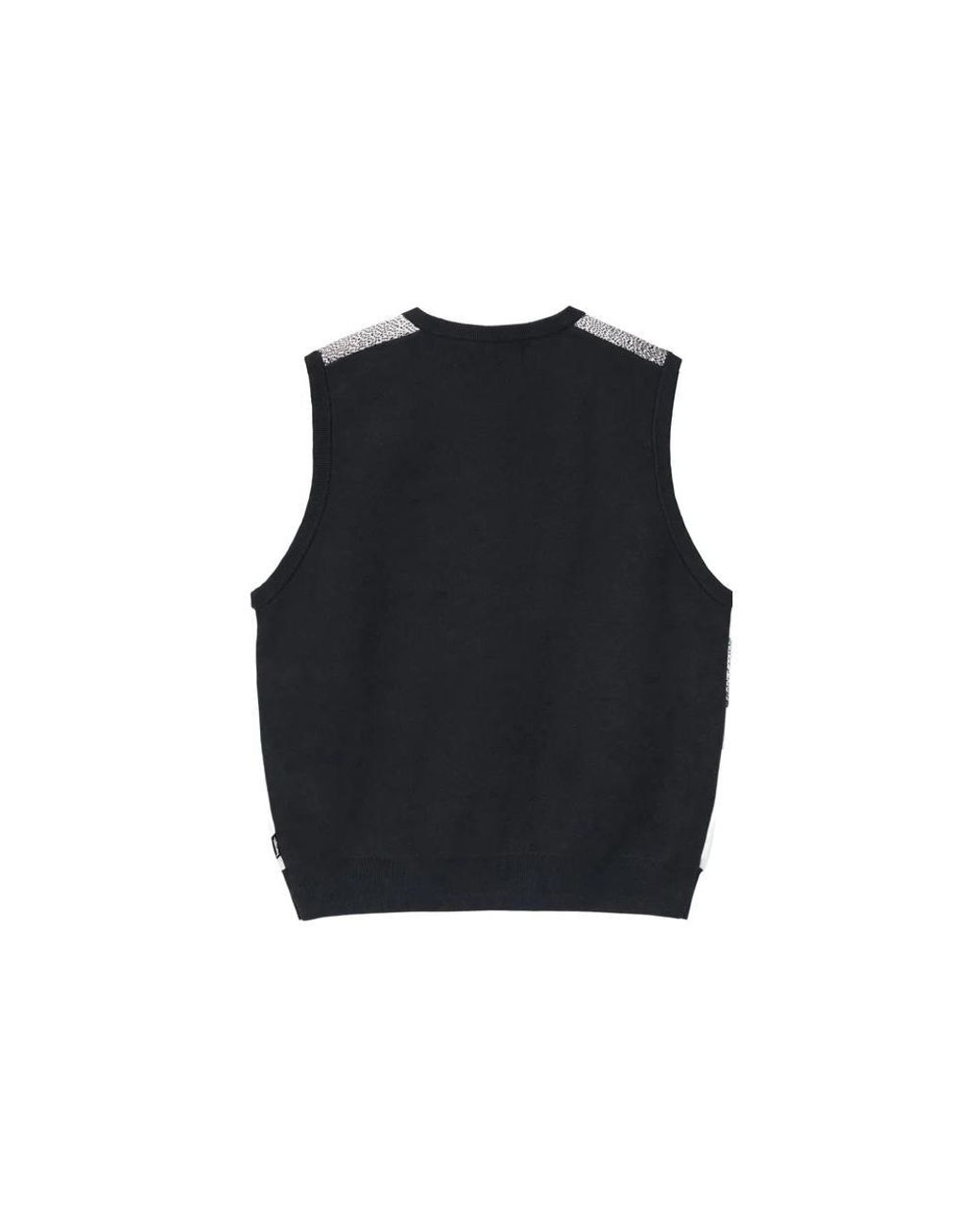 Stussy Black Photo Jacquard Vest for men