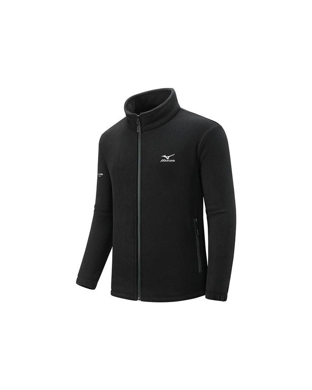 Mizuno Black Logo Fleece Jacket for men