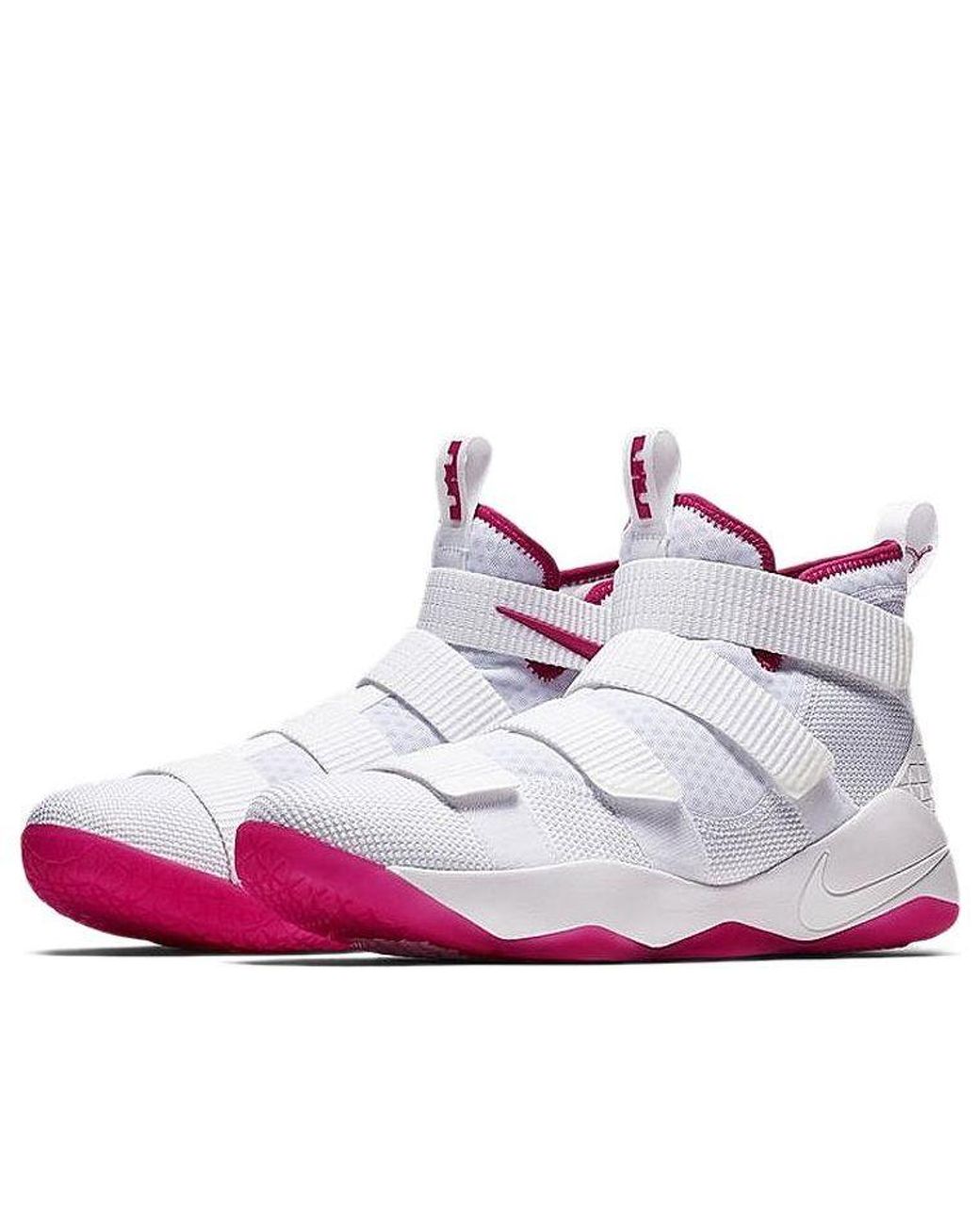 Nike White Lebron Soldier Xi Ep Vivid' for men