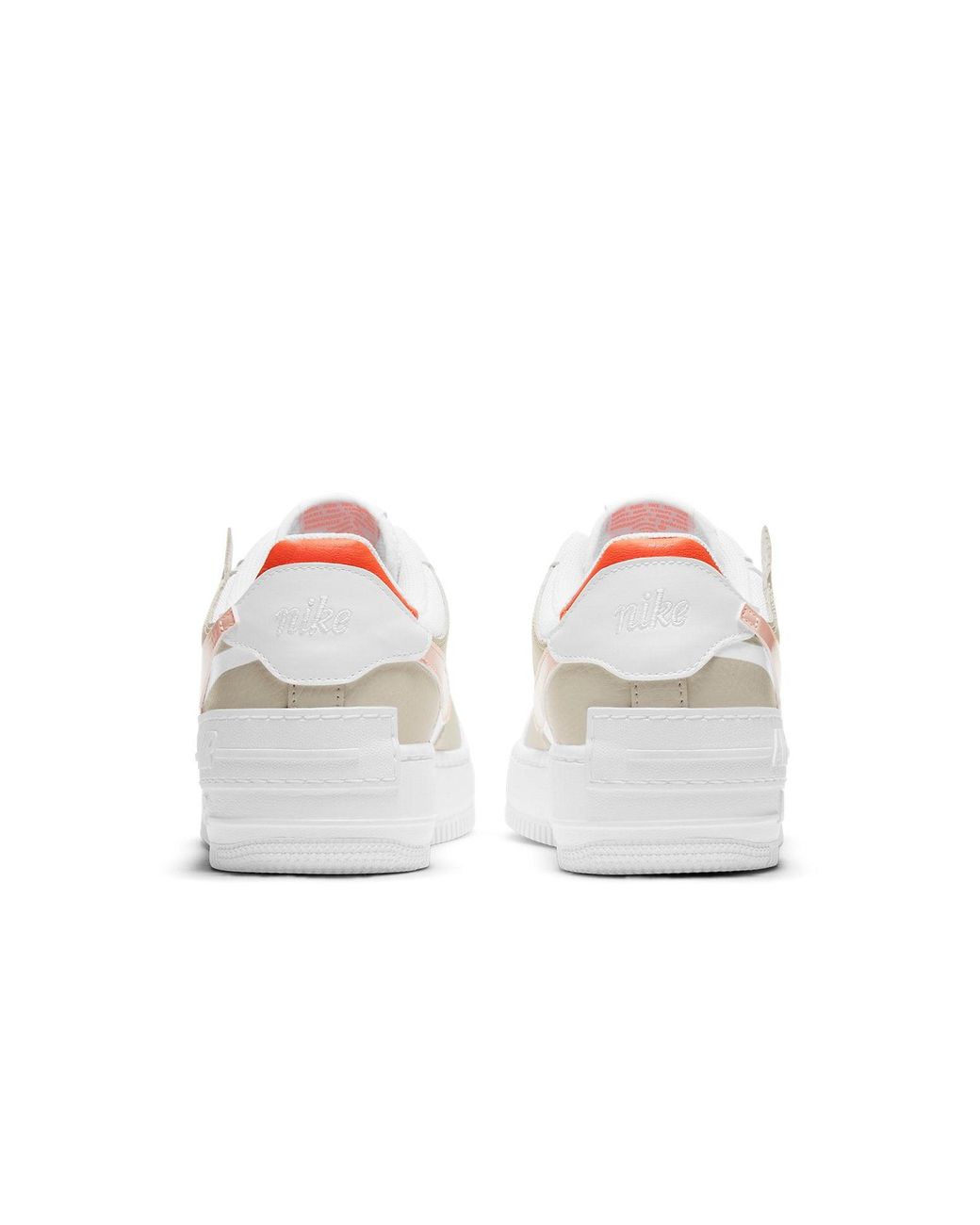 Nike White (Wmns) Air Force 1 Low Shadow Bright Mango'