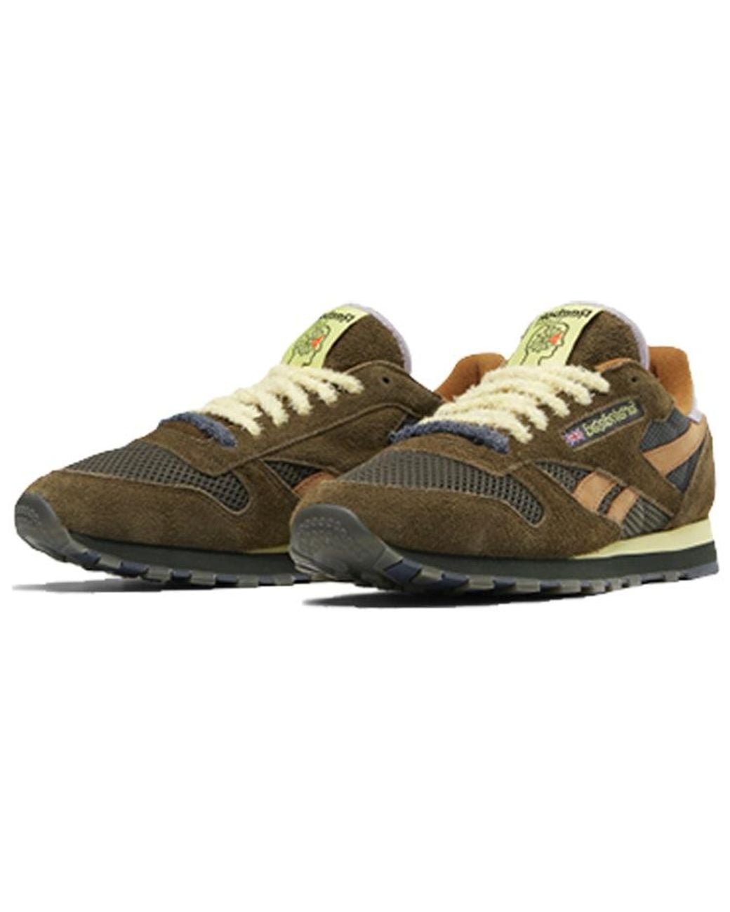 Reebok Brown Brain Dead X Classic Leather 'Fuzzy Suede' for men
