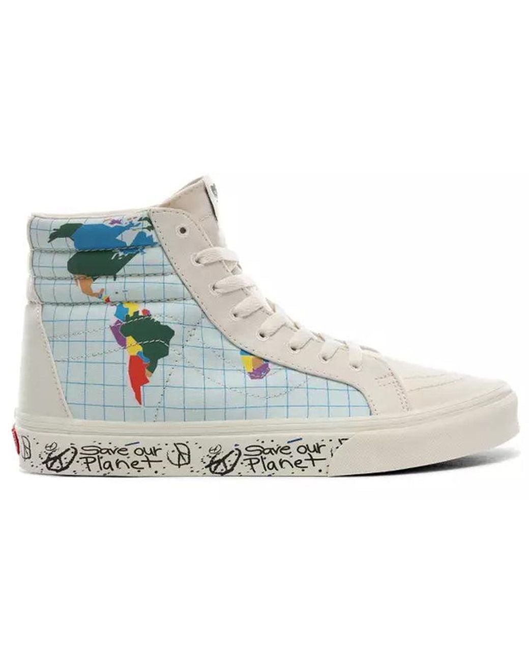 Vans Blue Save Our Planet X Sk8-Hi Reissue Multi' for men