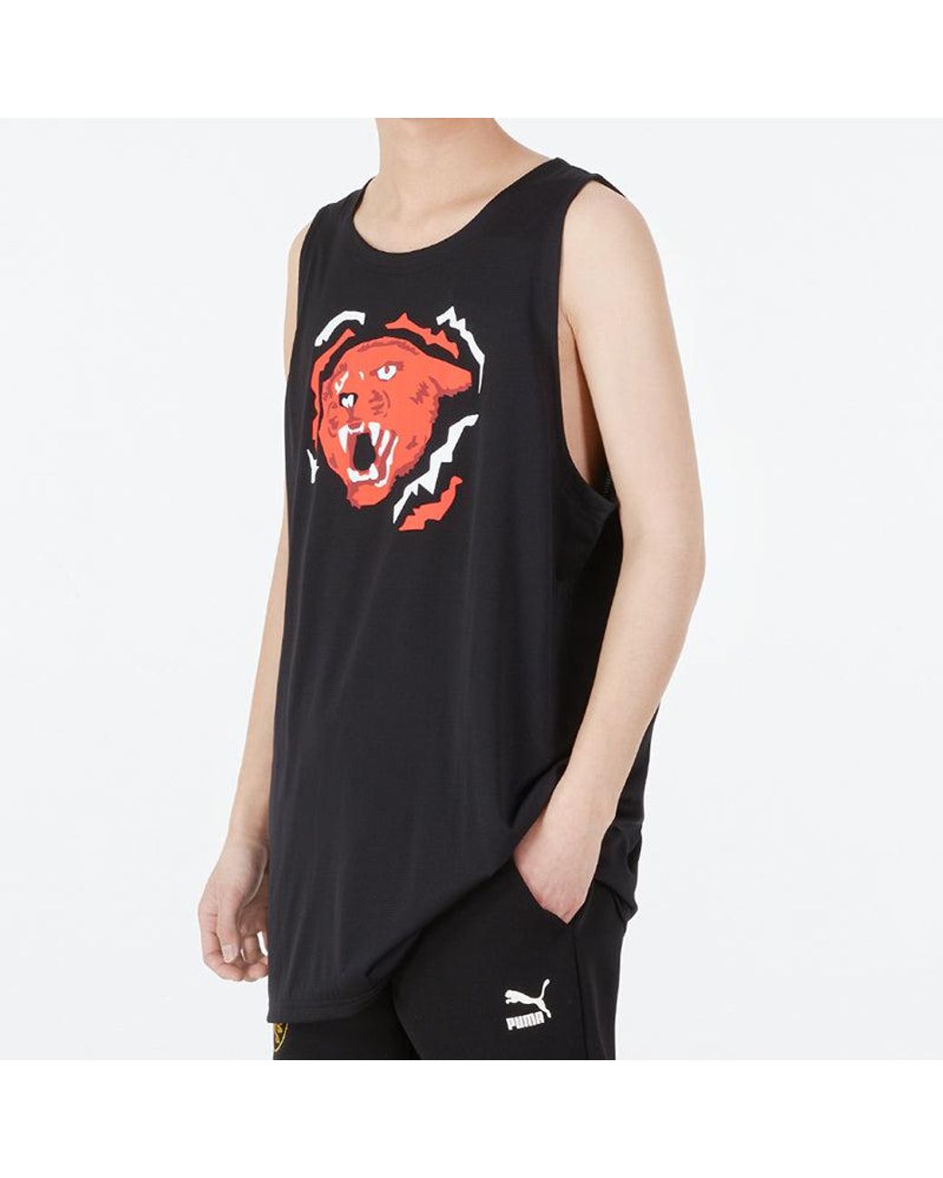 PUMA Black Behind The Back Tank for men