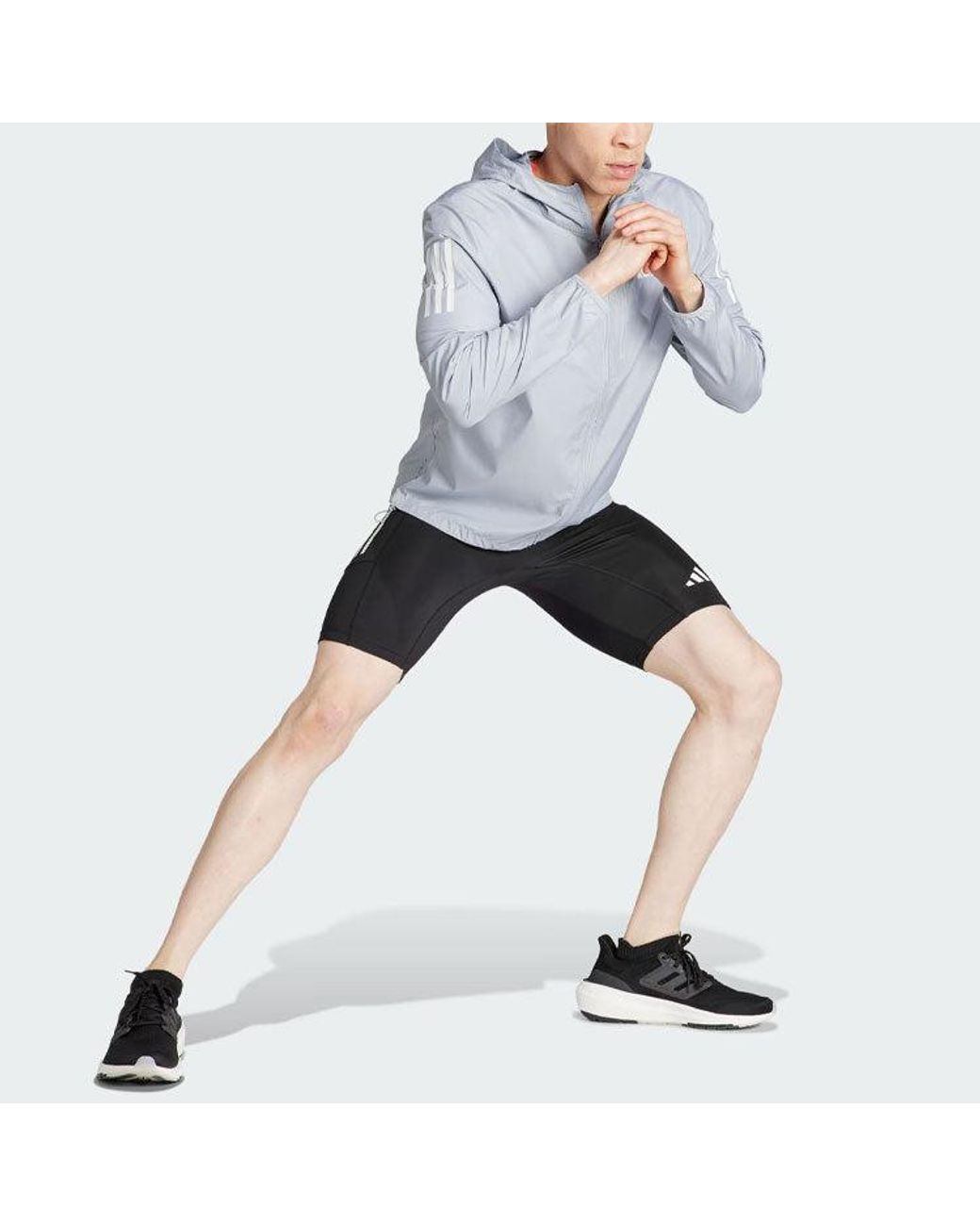 Adidas Blue Own The Run Jacket Asia Sizing for men