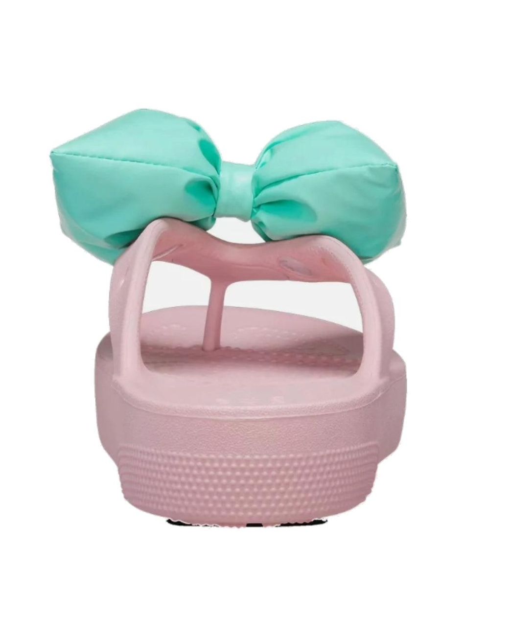 CROCSTM Pink (Wmns) Classic Platform Bow Flip Flops