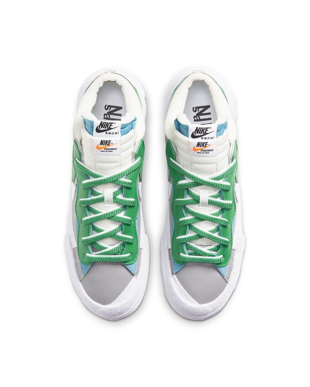 Nike Green X Sacai Blazer Low 'Classic' for men