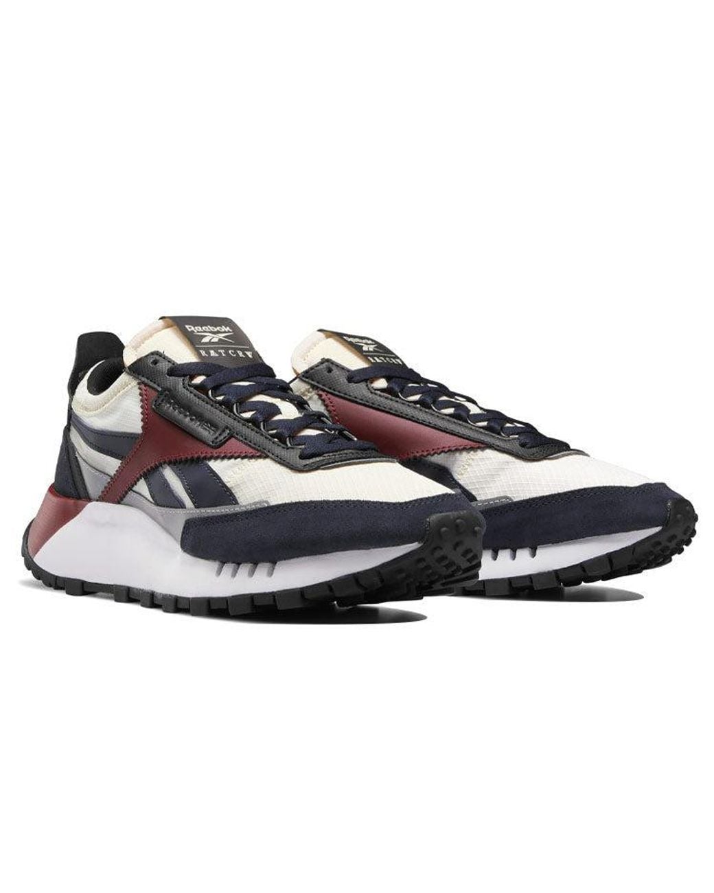 Reebok White Romantic Crown X Classic Legacy Core Collegiate Burgundy' for men