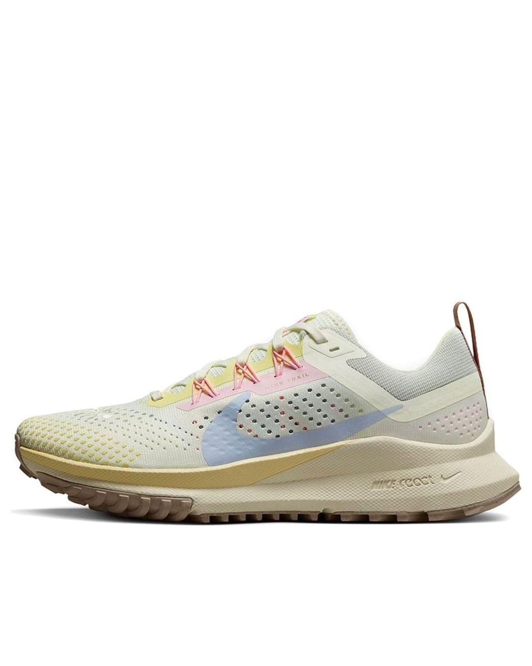 Nike White React Pegasus Trail 4