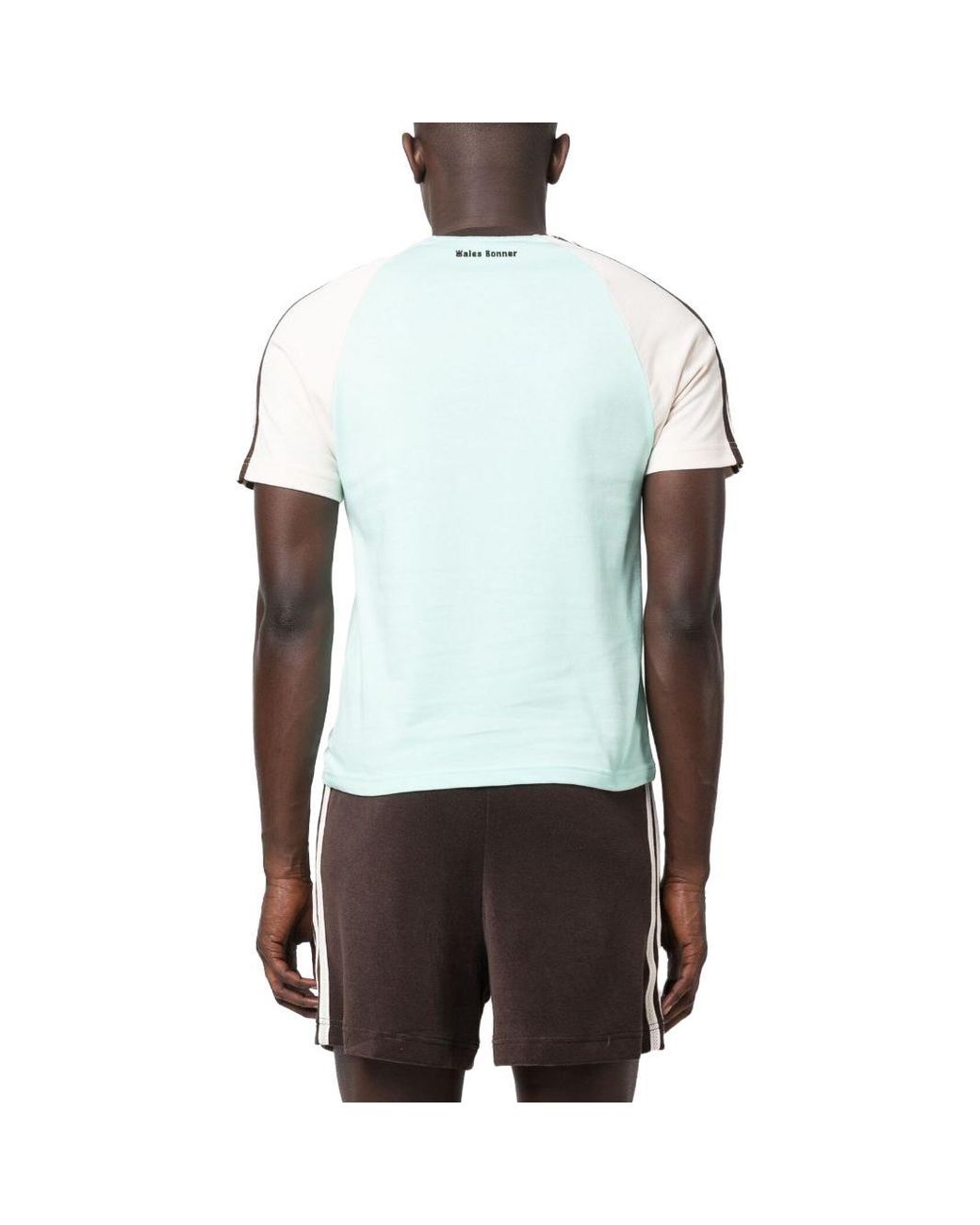 Adidas Blue X Wales Bonner Short Sleeve T-Shirt 'Clear Mint' Ij8354 for men