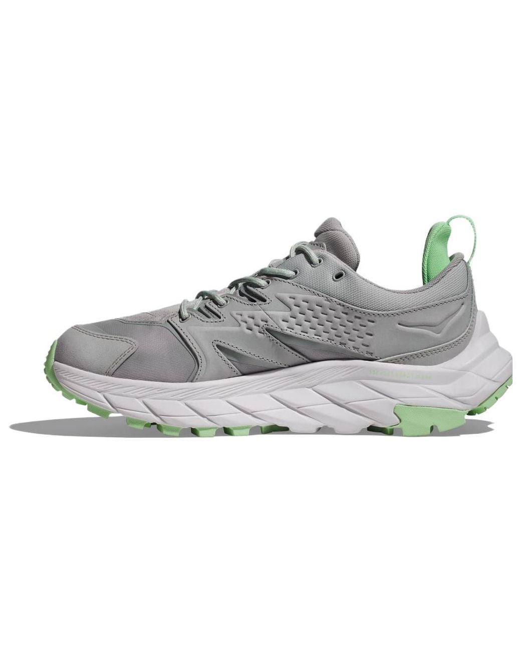 Hoka One One Gray Anacapa Low Gore-Tex 'Harbor Mist Lime Glow'