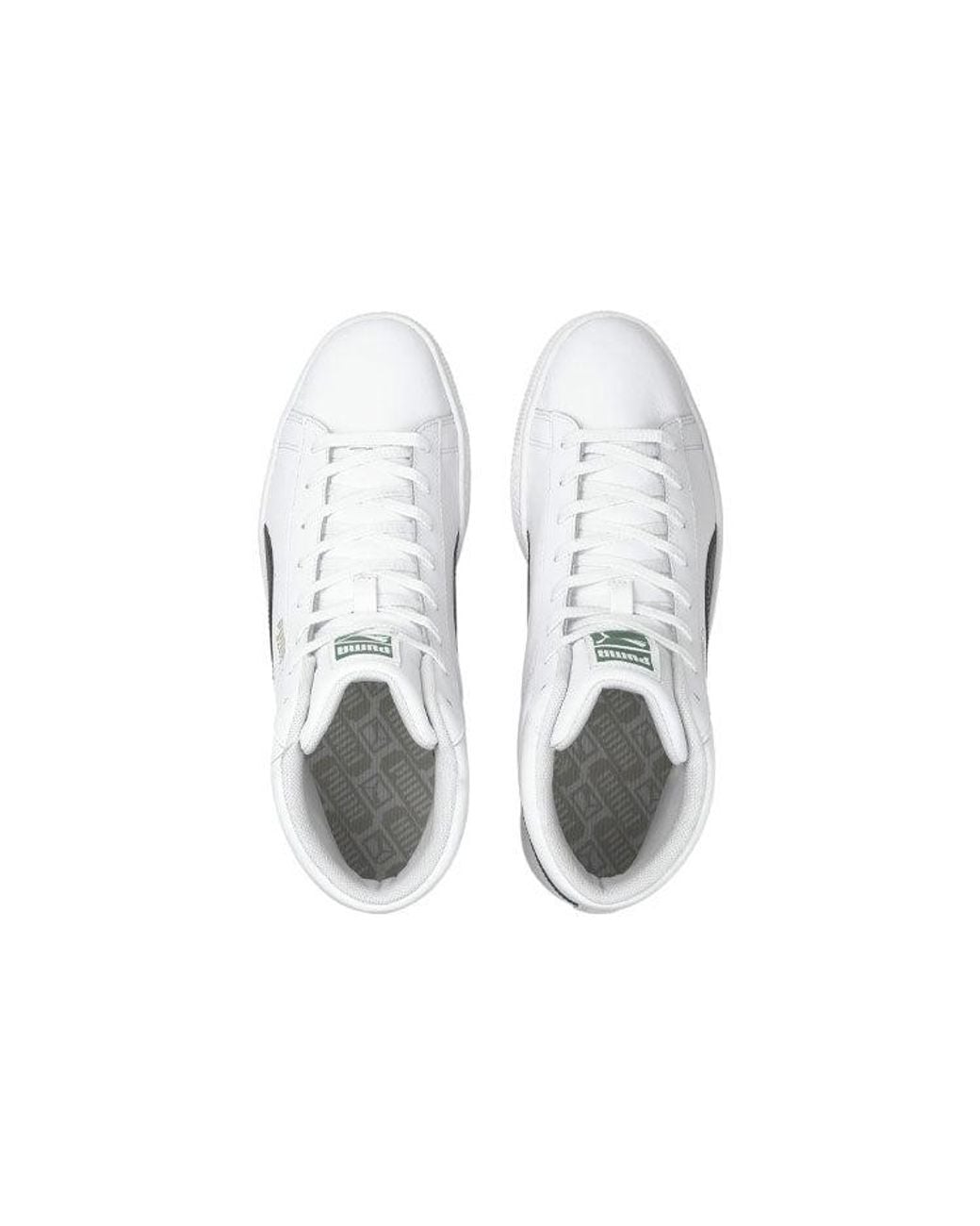 PUMA White Basket Mid Xxi Sneakers for men