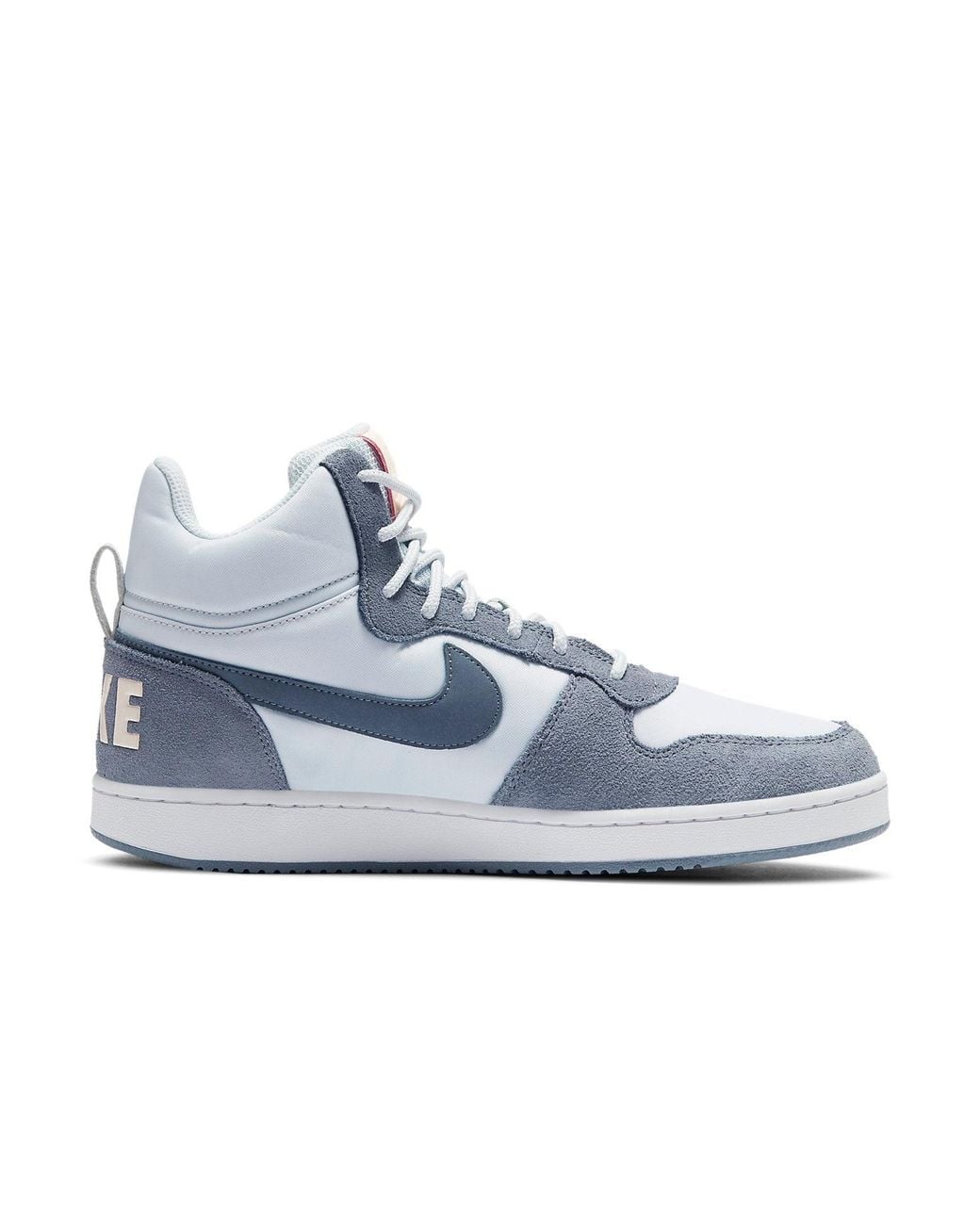 Nike Blue (Wmns) Court Borough Mid Premium 'Pure Platinum'