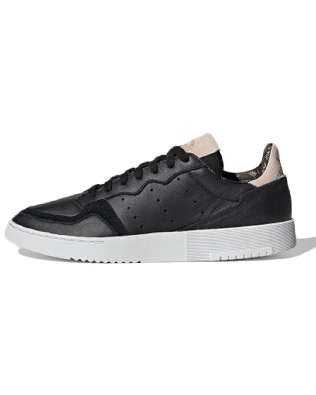Adidas Black Supercourt 'Linen' for men
