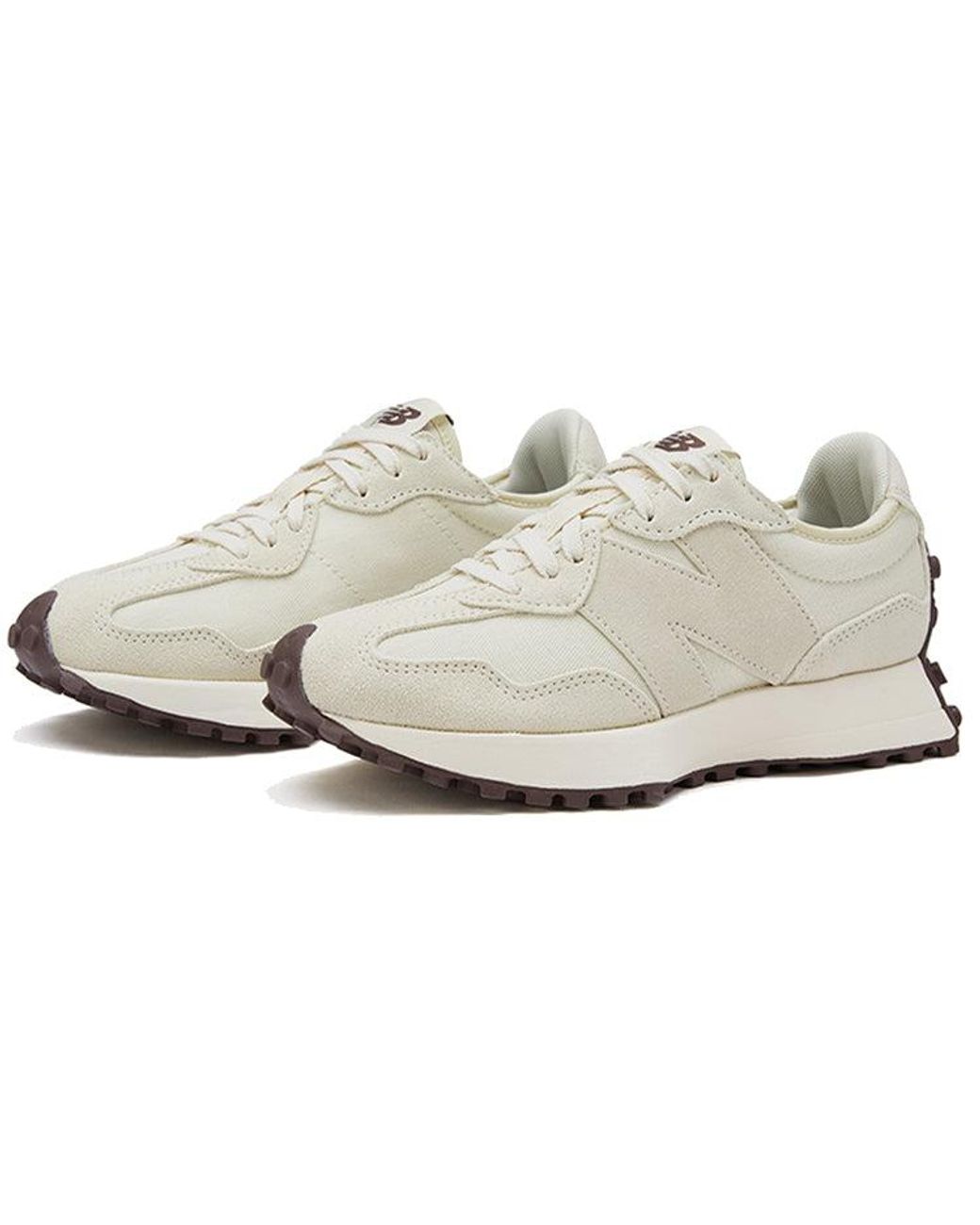 New Balance White 327