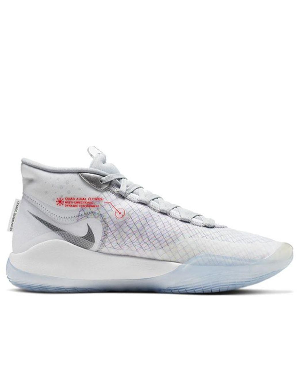 Nike White Zoom Kd 12 'Wolf' for men