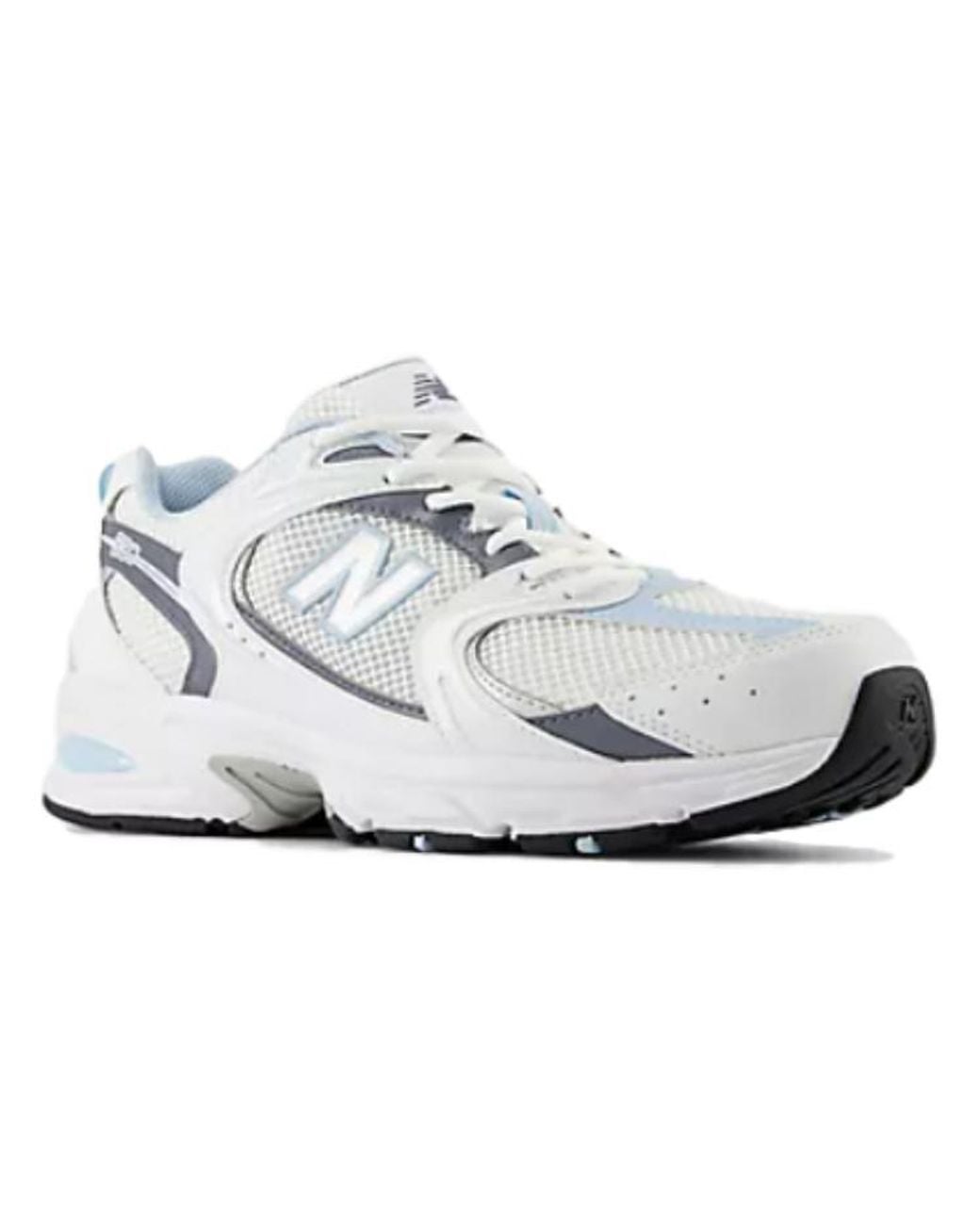 New Balance White 530 Light Chrome' for men