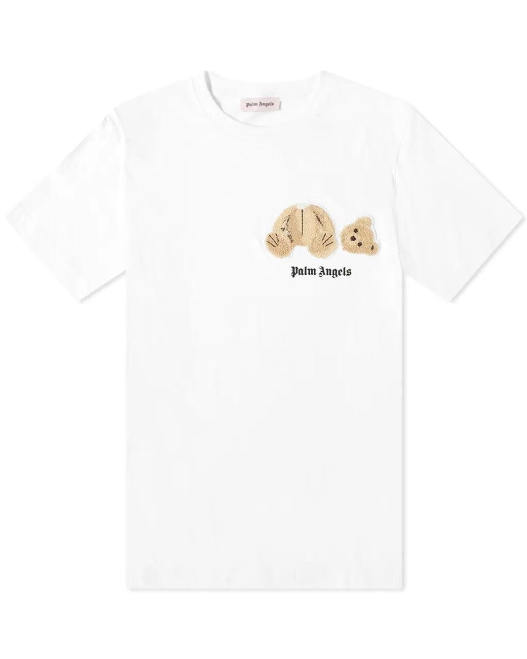 Palm Angels White Mini Kill The Bear T-Shirt for men