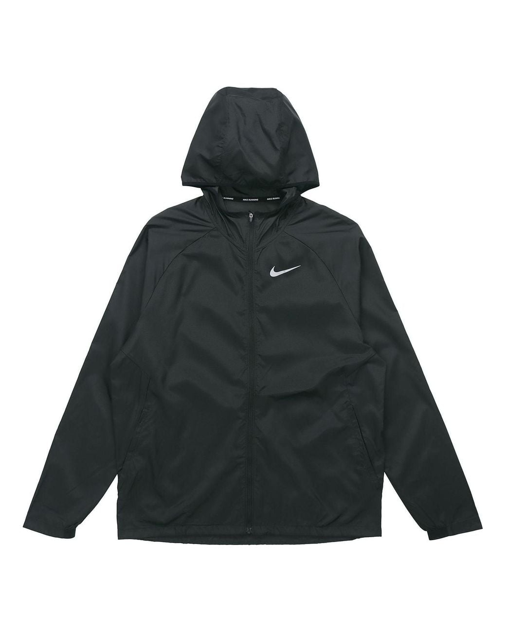 Nike Black Running Quick Dry Sports Hooded Jacket for men