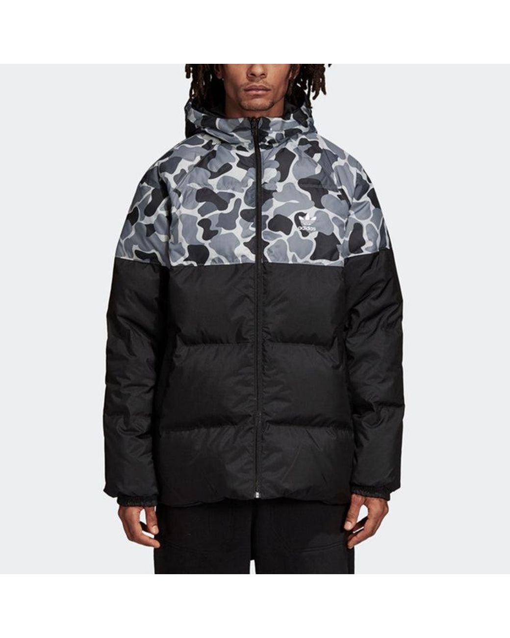 Adidas Black Neo Color Block Jkt Down Jacket Thick Cot Running Jas Sport Kleding Mannelijke Wind-Proof Hoodies for men