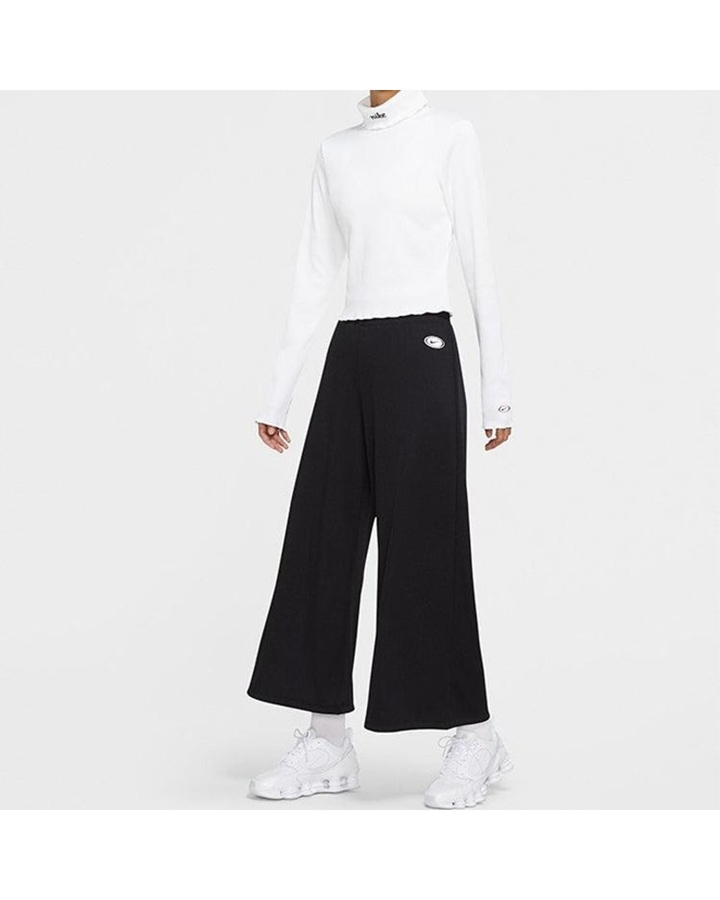 Nike Black (Wmns) Sportswear Ribbed Knitting Trousers