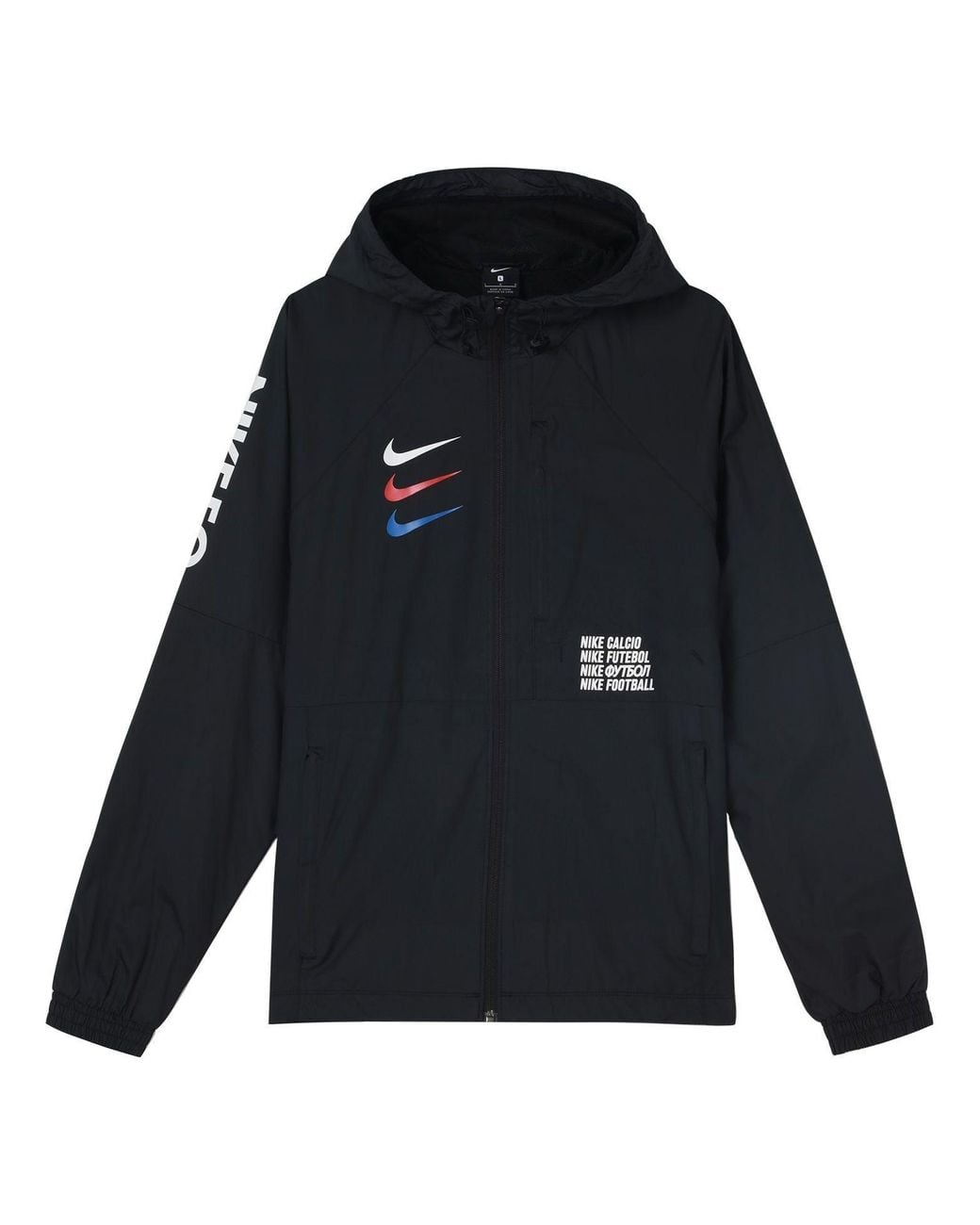 nike fc woven full zip jacket