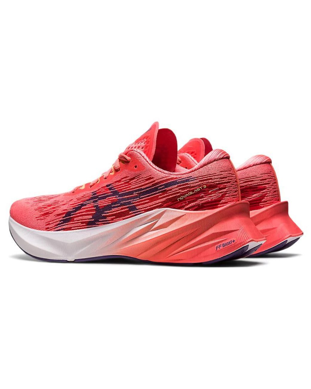 Asics Red Novablast 3 S Running Shoes Road Orange/purple 7.5
