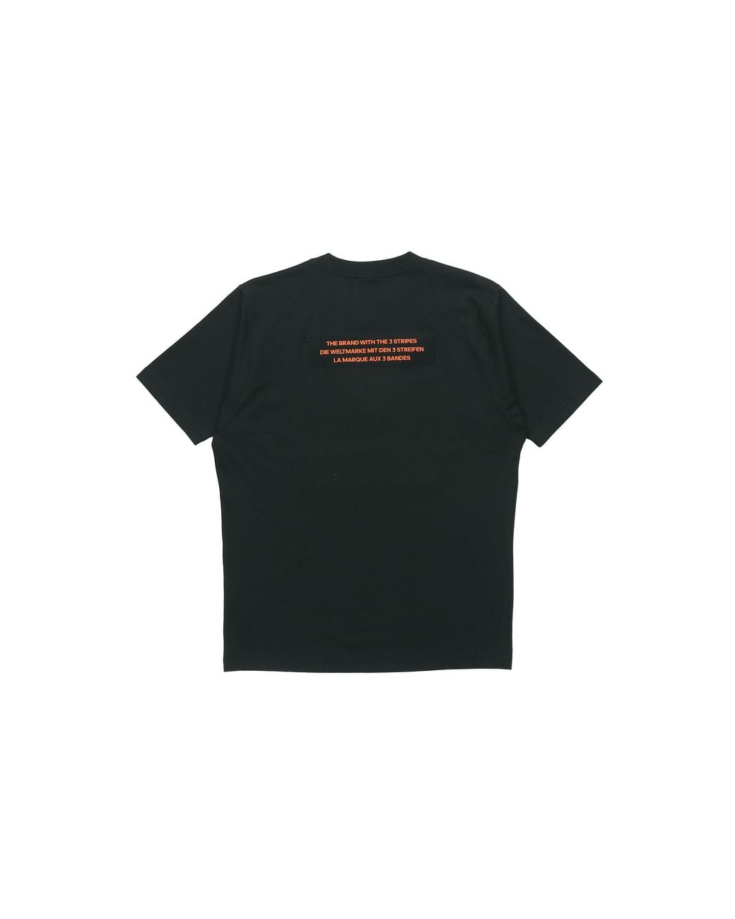 Adidas Black Originals Logo Round Neck Short Sleeve Tee For for men