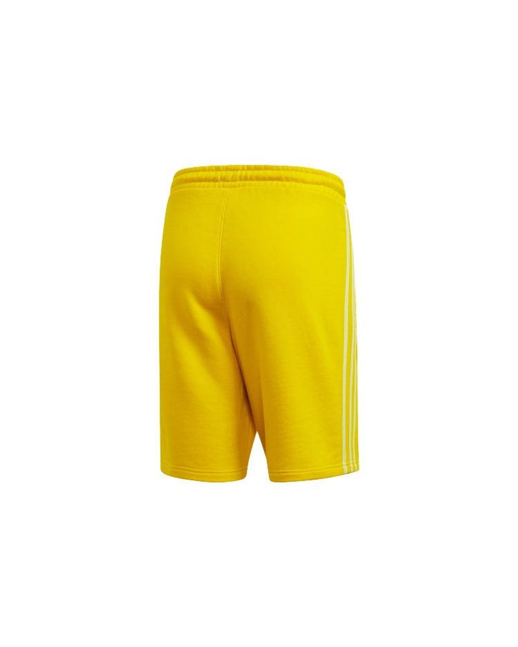 Adidas Yellow Originals Blc 3-S Short Stripe Casual Sports Shorts for men