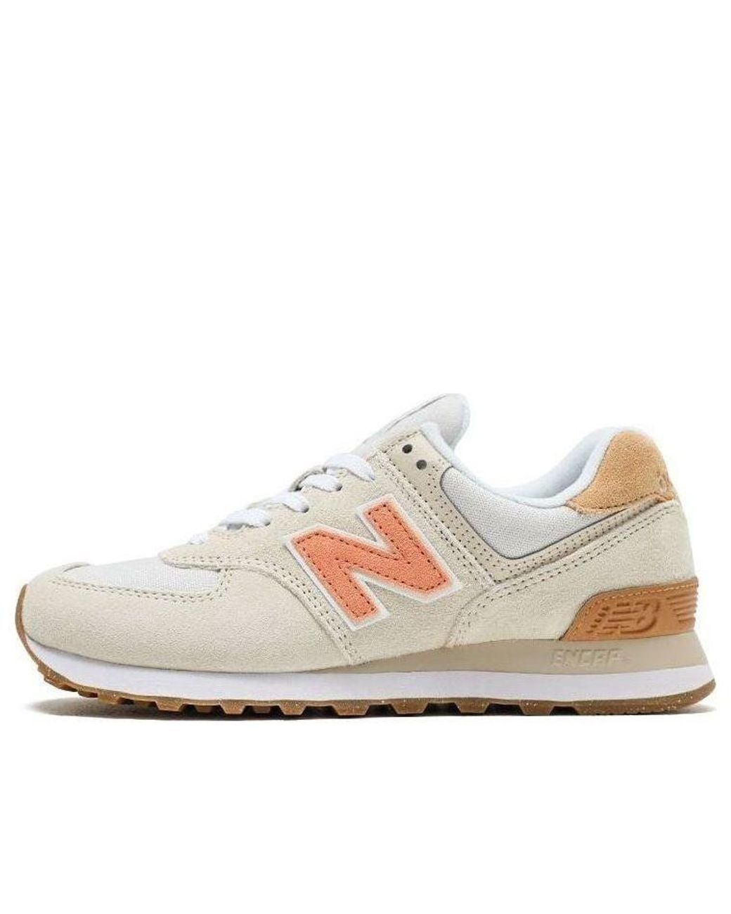 New Balance White (Wmns) 574 'Calm Taupe'