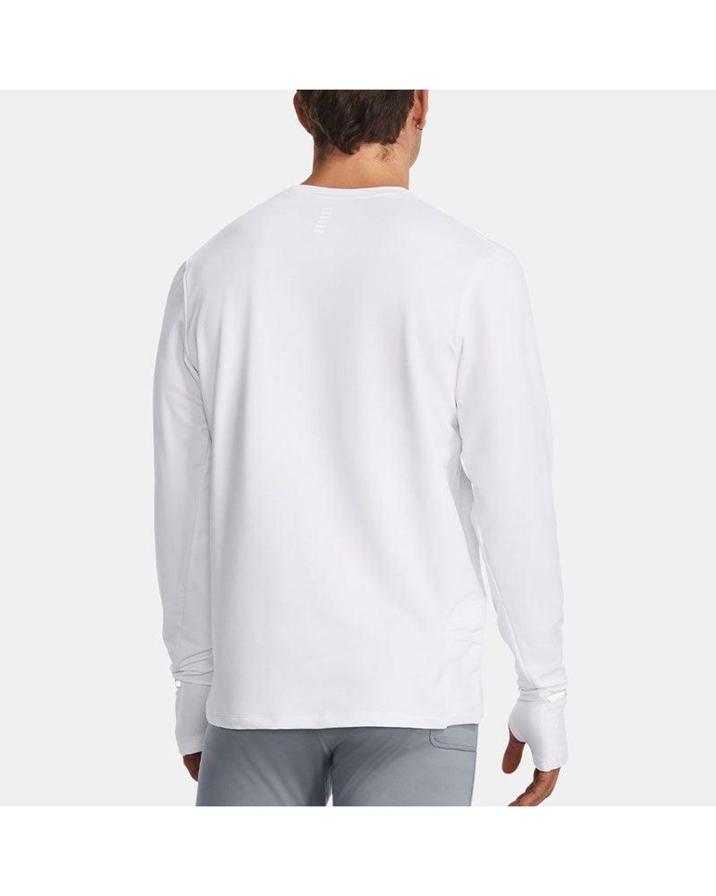 Under Armour White Qualifier Long Sleeve T-Shirt for men