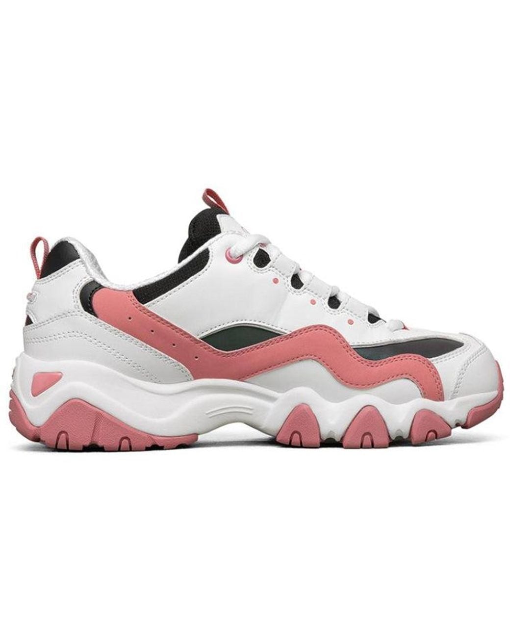 Skechers White (Wmns) D'Lites 2.0 Running Shoes