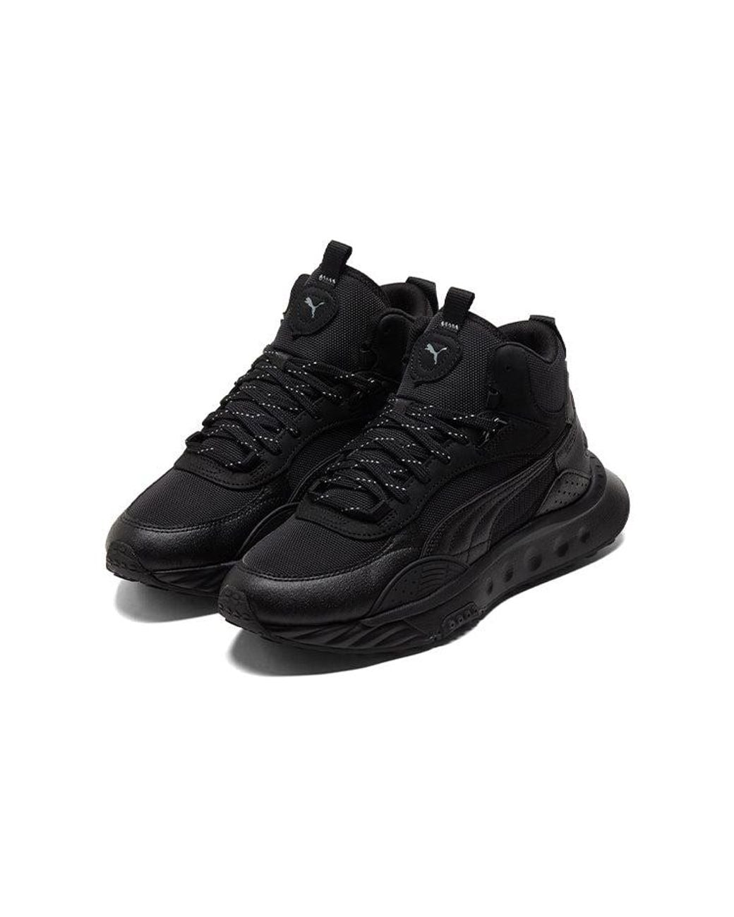 PUMA Black Wild Rider Mid Core Ws for men
