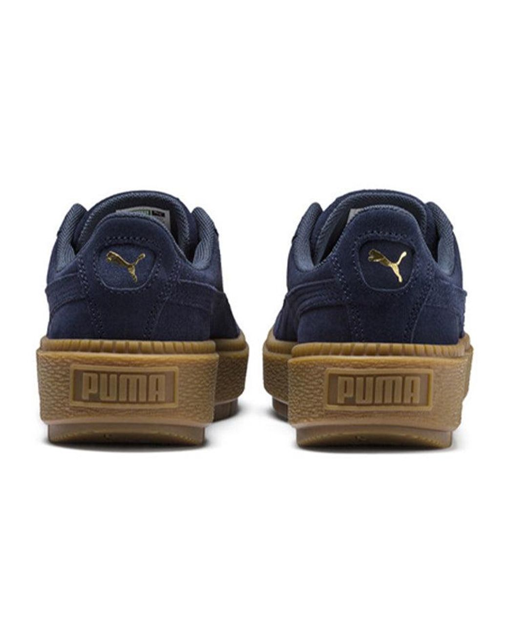 PUMA Blue Suede Platform Trace Velor for men