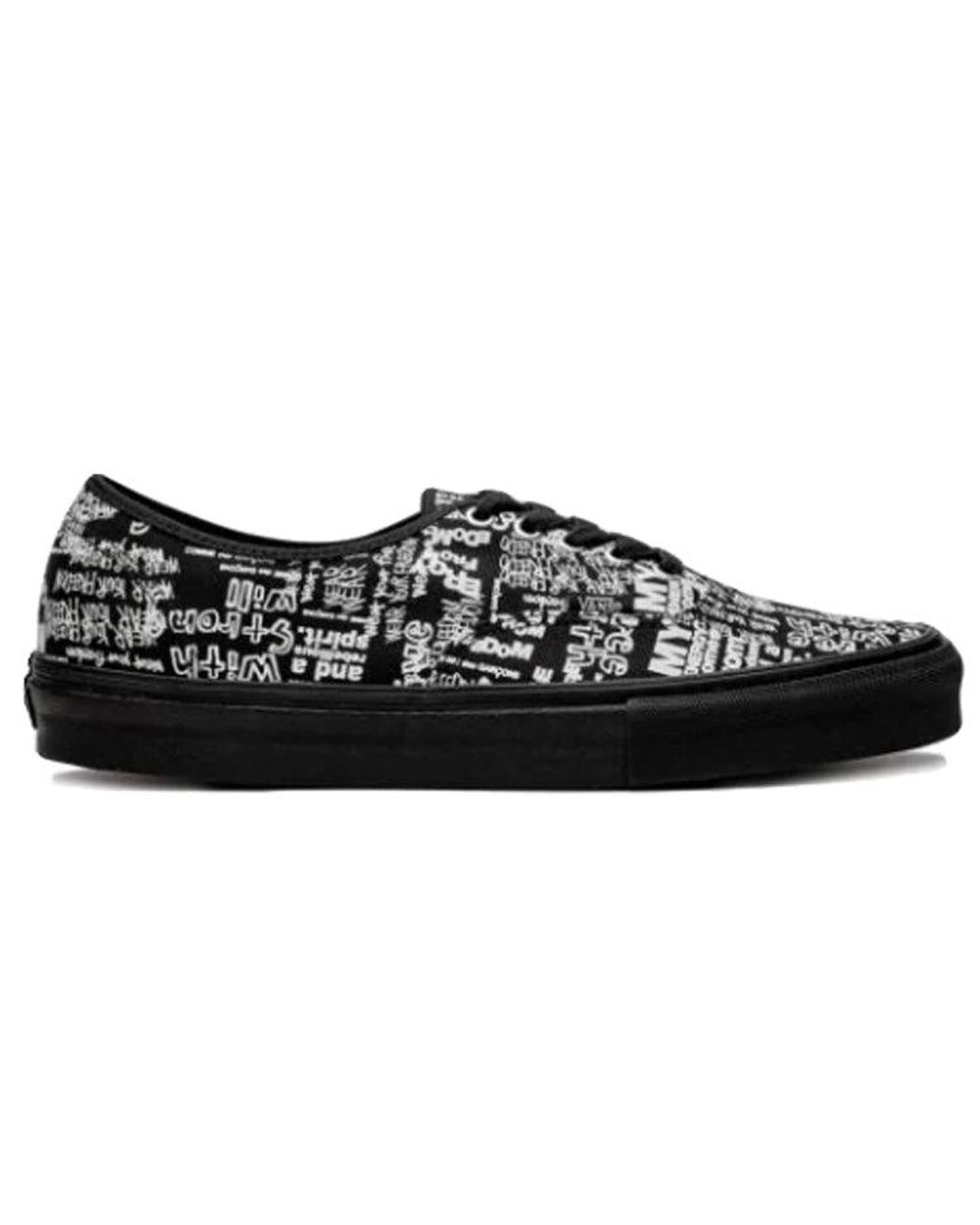 Vans Black X Comme Des Garcons Authentic Lx 'Graffiti' for men