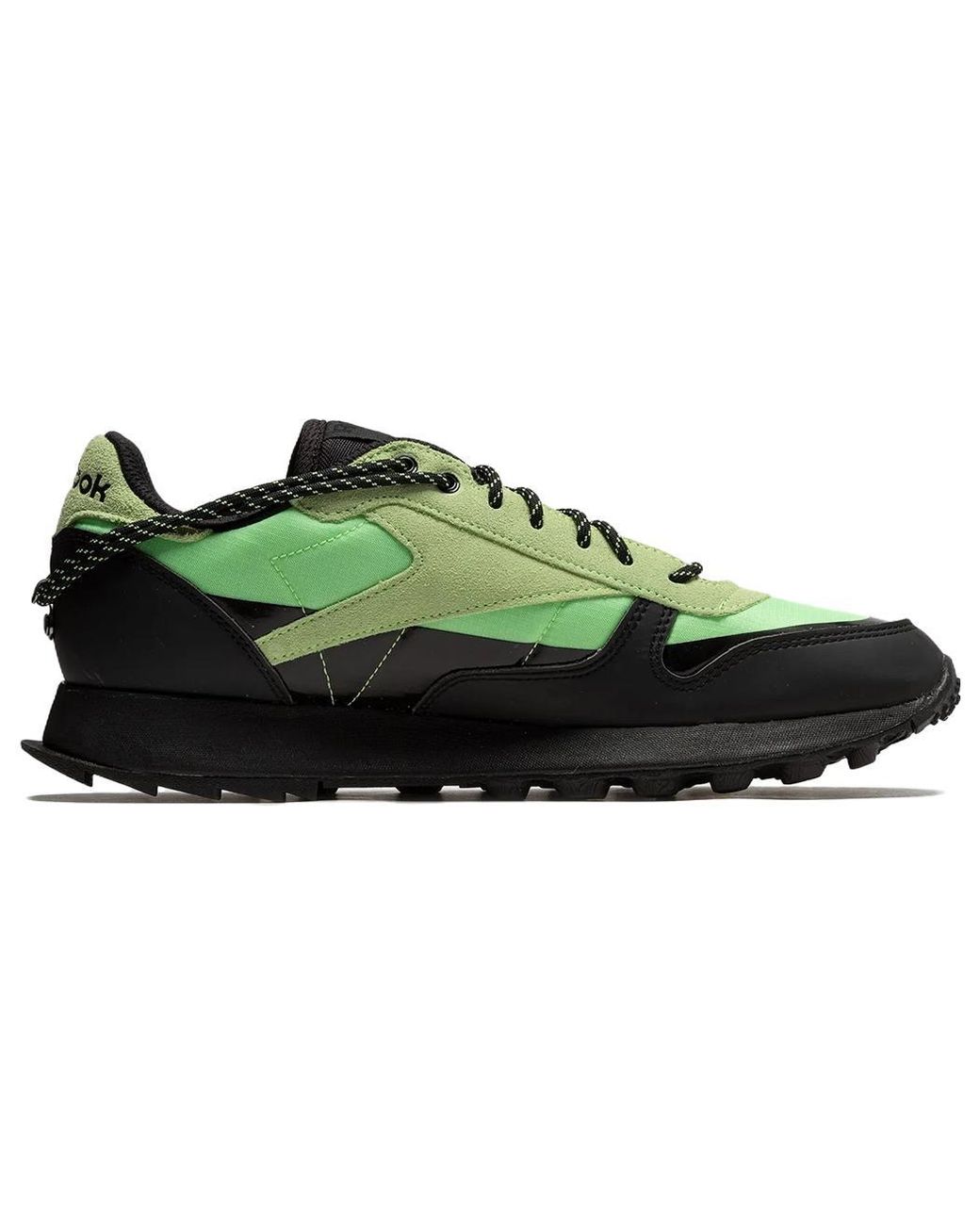 Reebok Green Classic Leather Trail X Pleasure 'Neon Mint' for men
