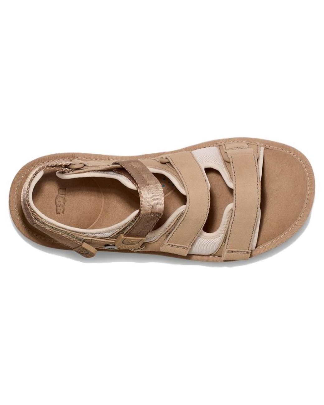 Ugg Brown Goldencoast Multistrap Shoes 9 D for men