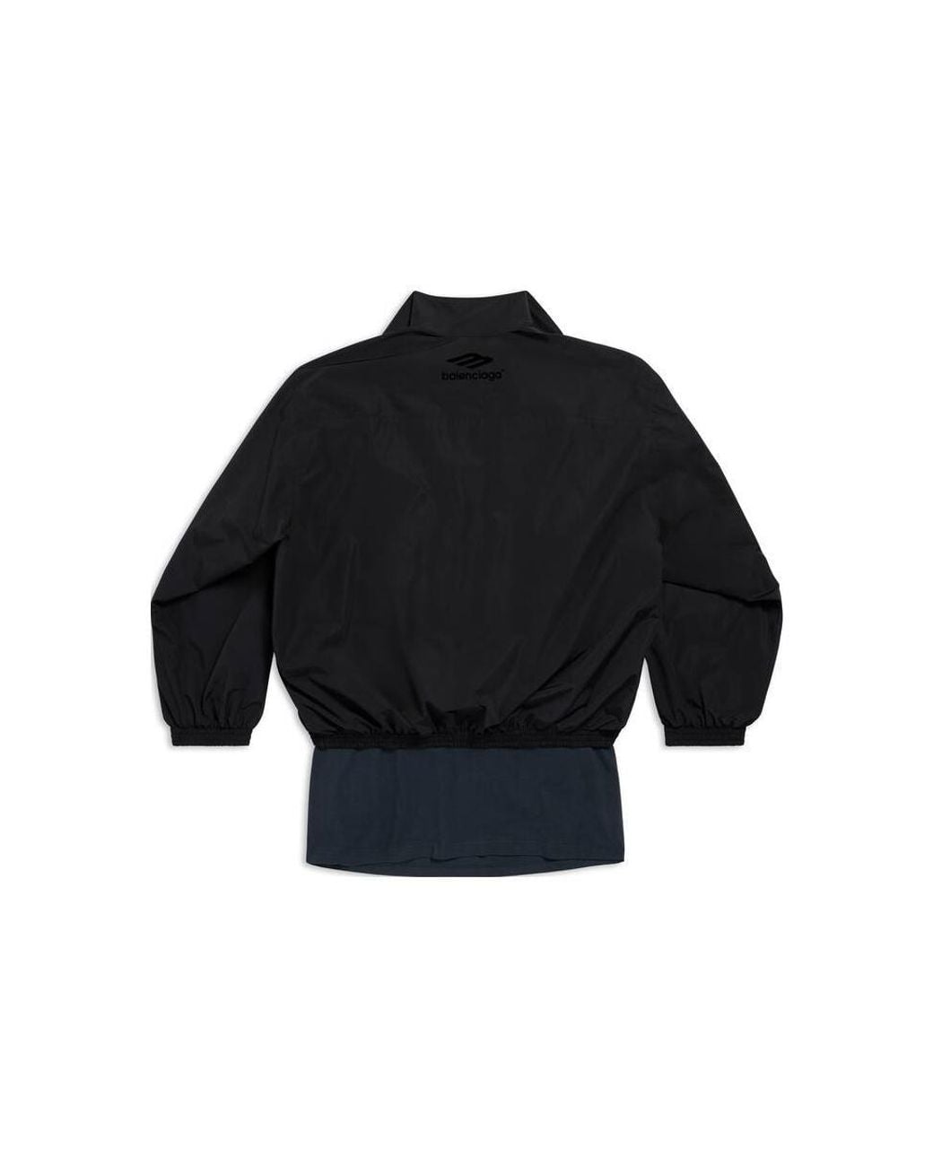 Balenciaga Black Patched Tracksuit Jacket for men