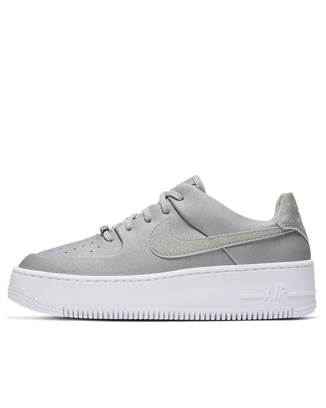 Nike White (Wmns) Air Force 1 Sage Low Lx 'Metallic'