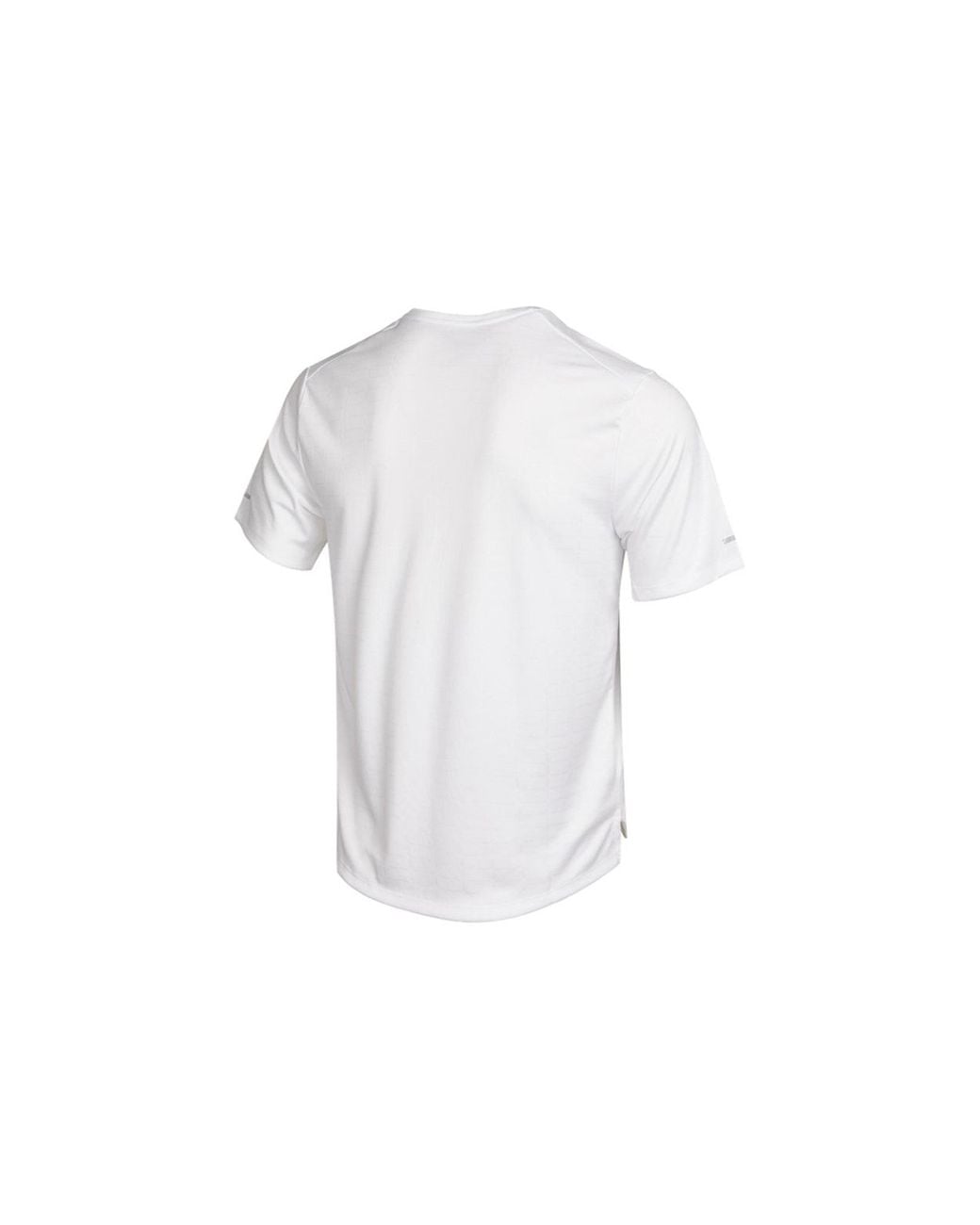 Nike White Dri-Fit Sports Training Quick Dry Round Neck Short Sleeve for men