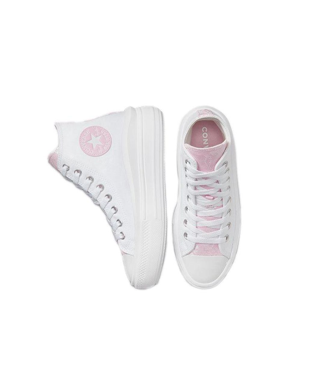 Converse White (Wmns) Chuck Taylor All Star Move High 'Hybrid Floral