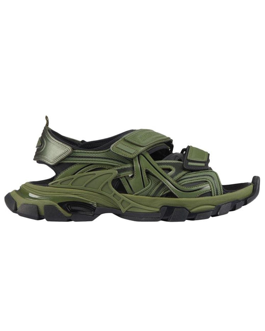 Balenciaga Green Track Sandal 'Khaki' for men