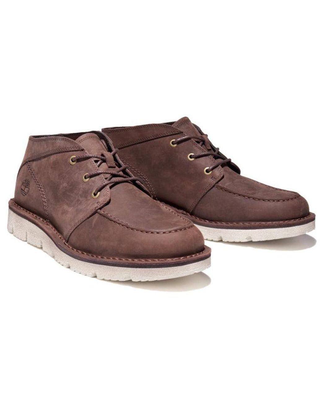 Timberland Brown Westmore Moc Toe Chukka Boots 'Deep' for men