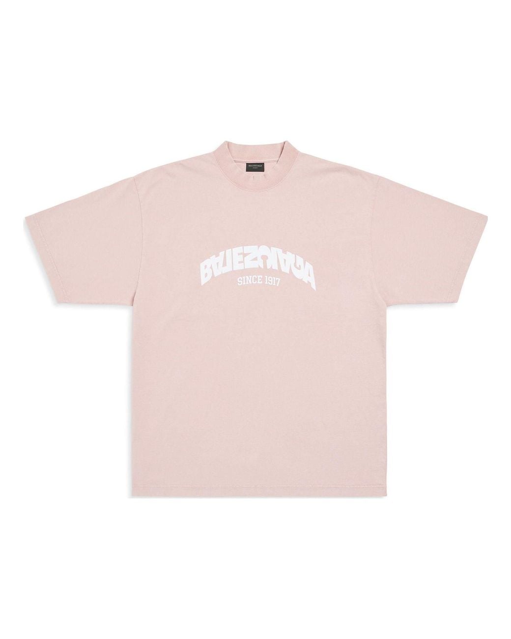 Balenciaga Pink Back Flip T-Shirt 'Light' for men