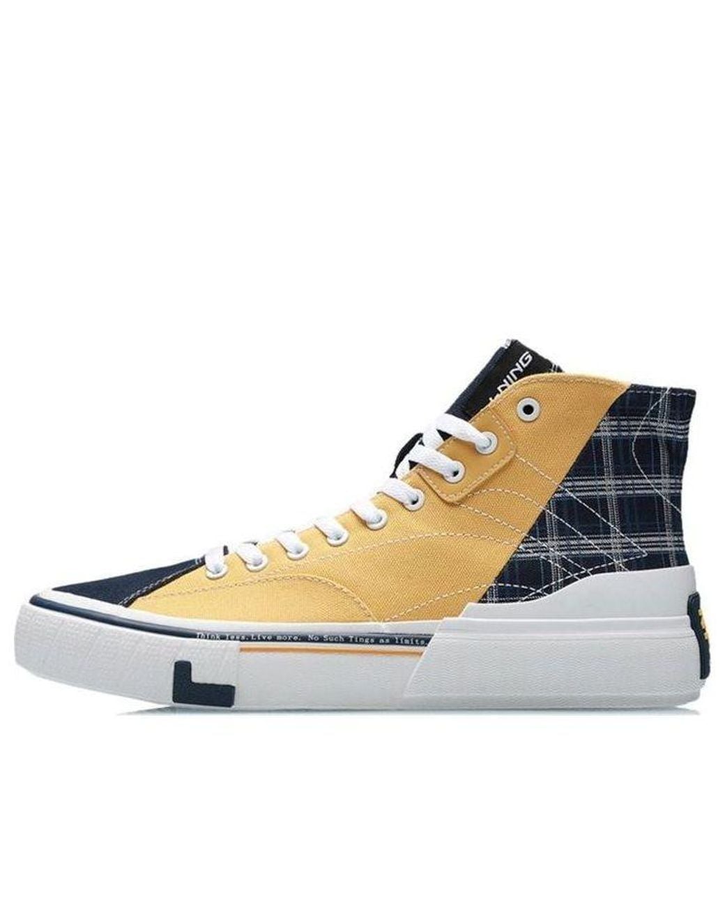 Li-ning Blue Weiwu Canvas Hi Skate