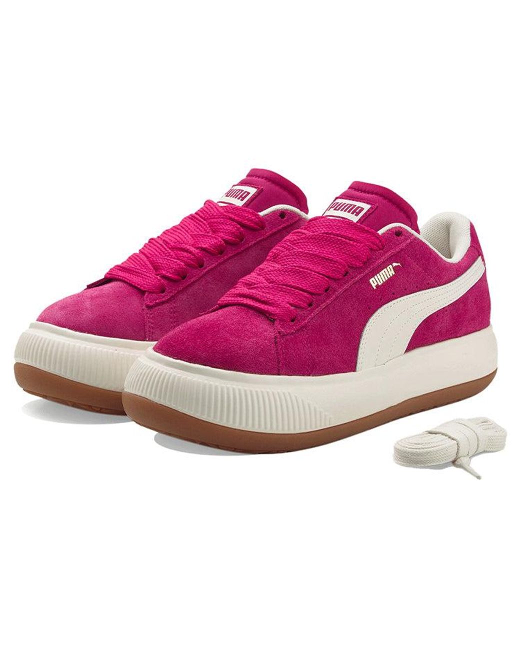 PUMA Pink Suede Mayu Up Sneakers