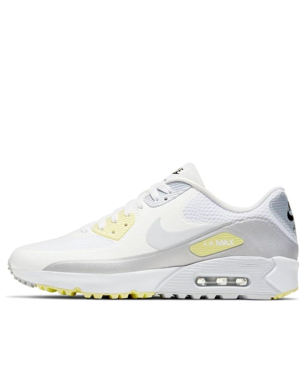 Nike White Air Max 90 Golf Metallic Platinum' for men