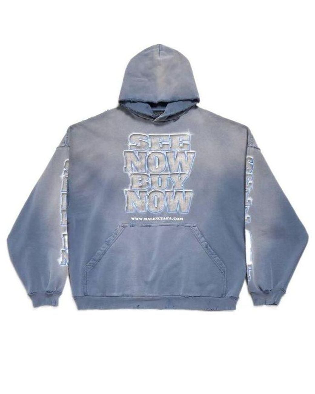 Balenciaga Blue (Wmns) Snbn Hoodie