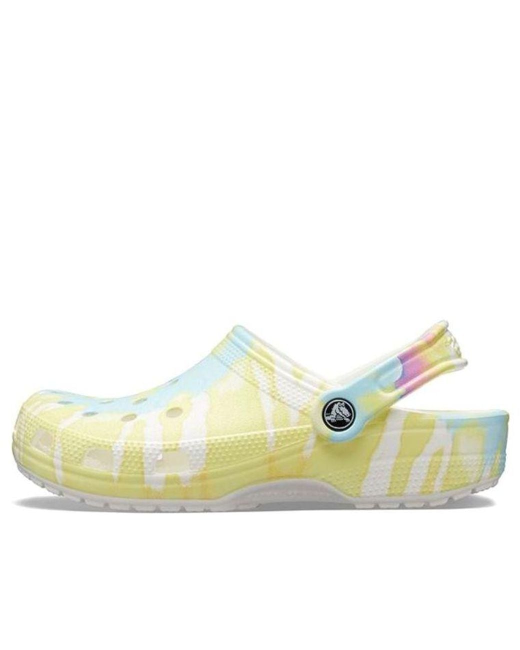 CROCSTM Blue Classic Clog Tie Dye Beach Sandals
