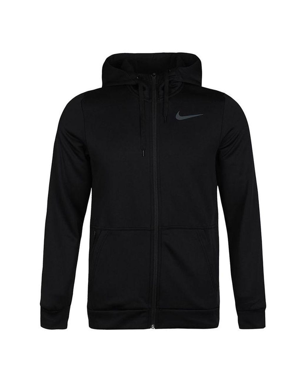 Nike Thera Fu-ength Zipper Cardigan Training Hooded Jacket Back in Black Lyst