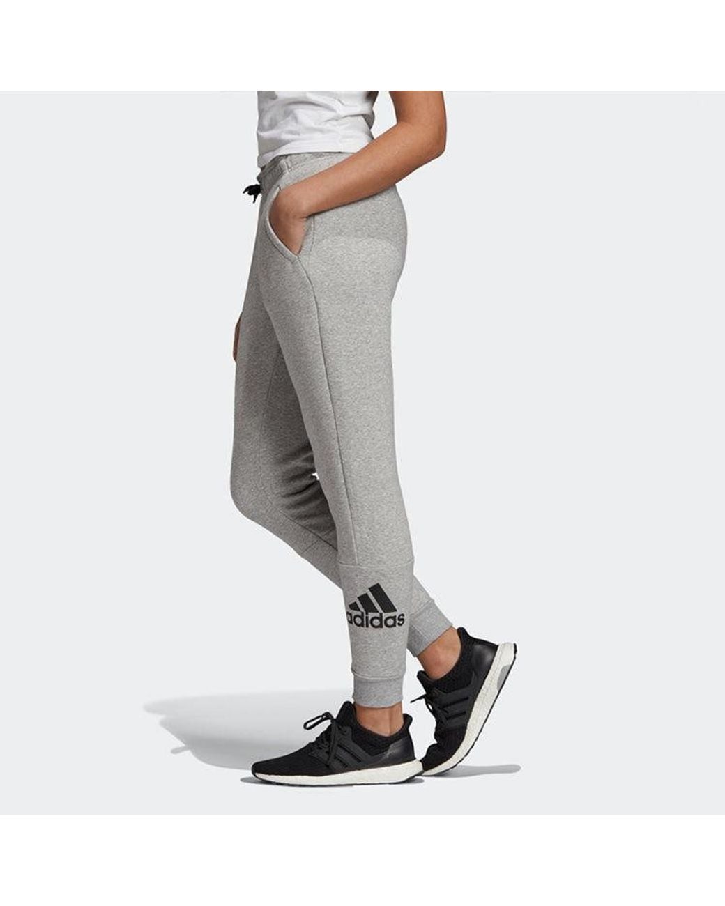 Adidas Gray (Wmns) Sportswear Badge Of Sport Sweat Pants